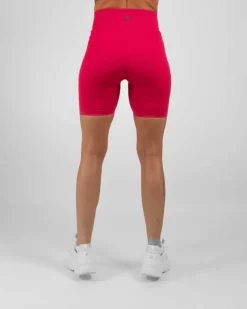 Ribbed Seamless Biker Shorts Berry*Gavelo Outlet