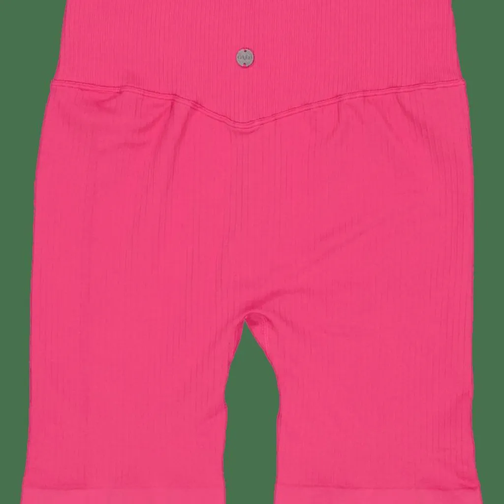 Ribbed Seamless Biker Shorts Berry*Gavelo Outlet