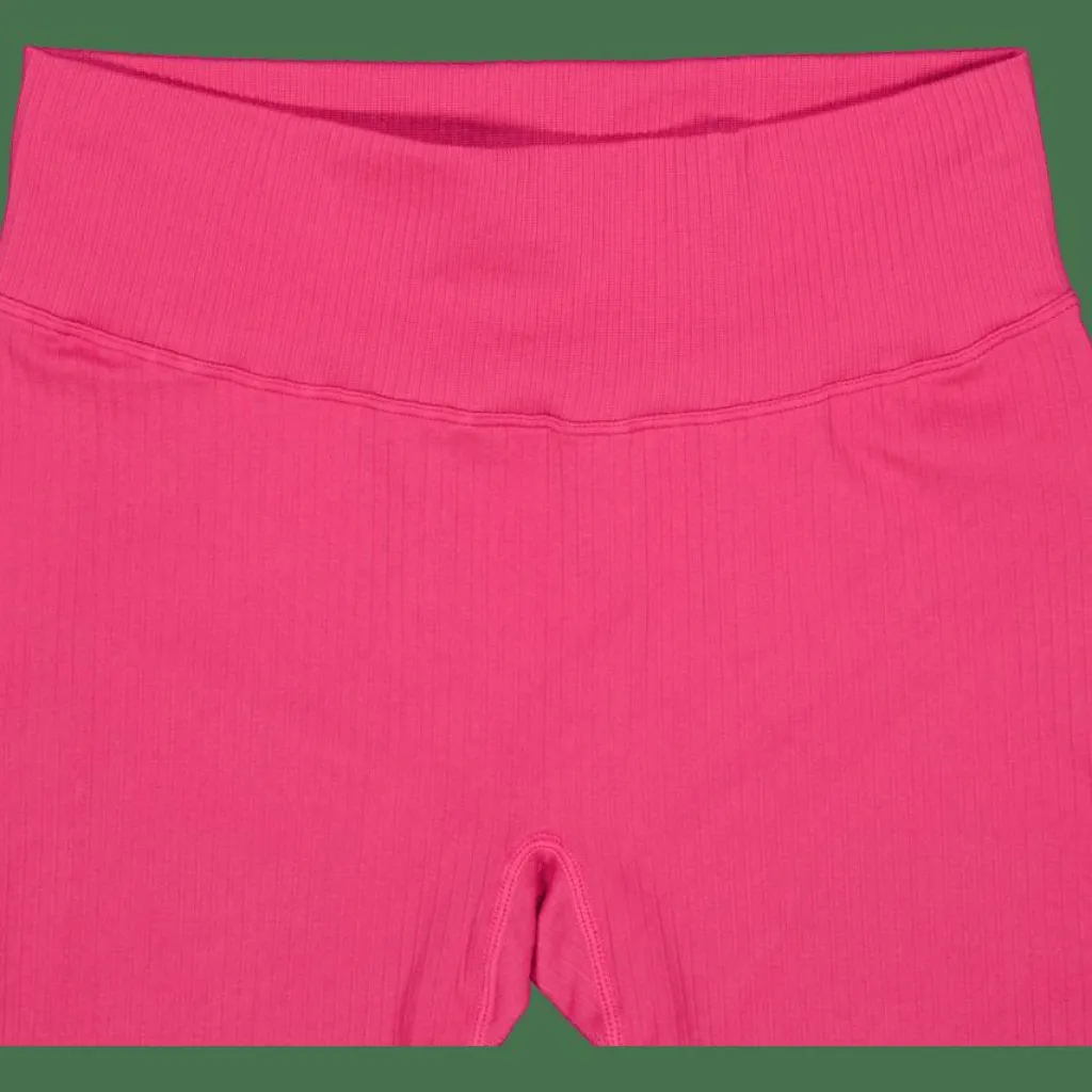 Ribbed Seamless Biker Shorts Berry*Gavelo Outlet
