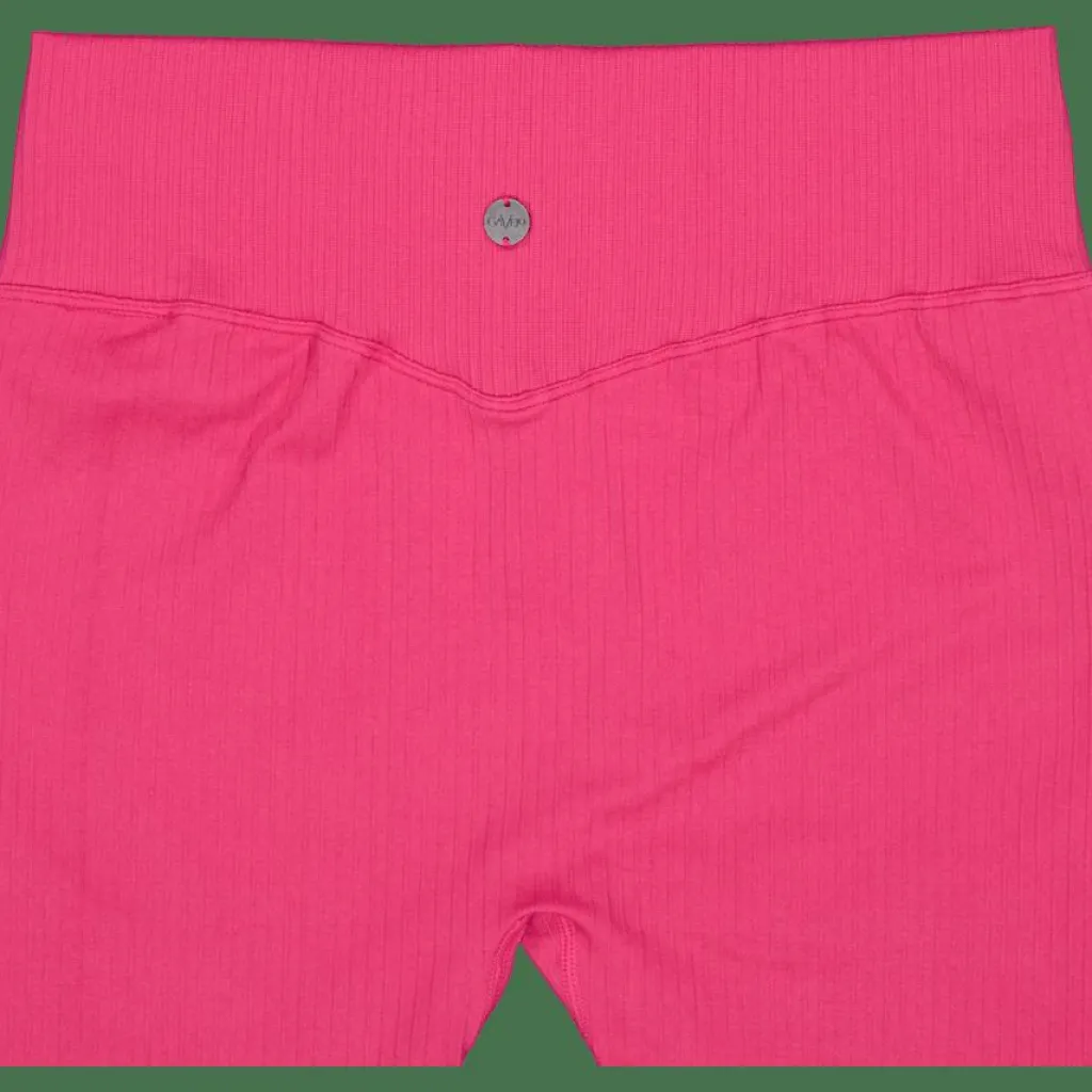 Ribbed Seamless Biker Shorts Berry*Gavelo Outlet