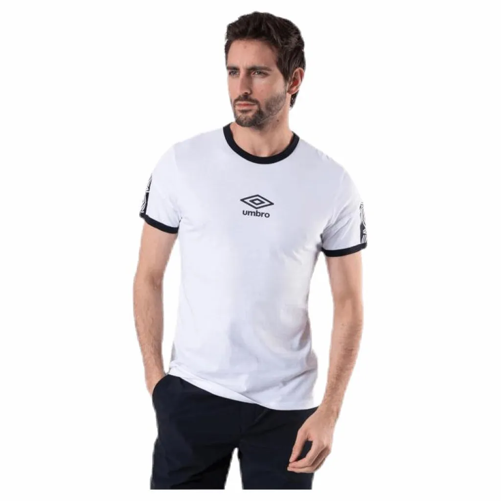 Umbro Ringer Taped Logo Tee White Vit Online