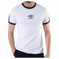 Umbro Ringer Taped Logo Tee White Vit Online
