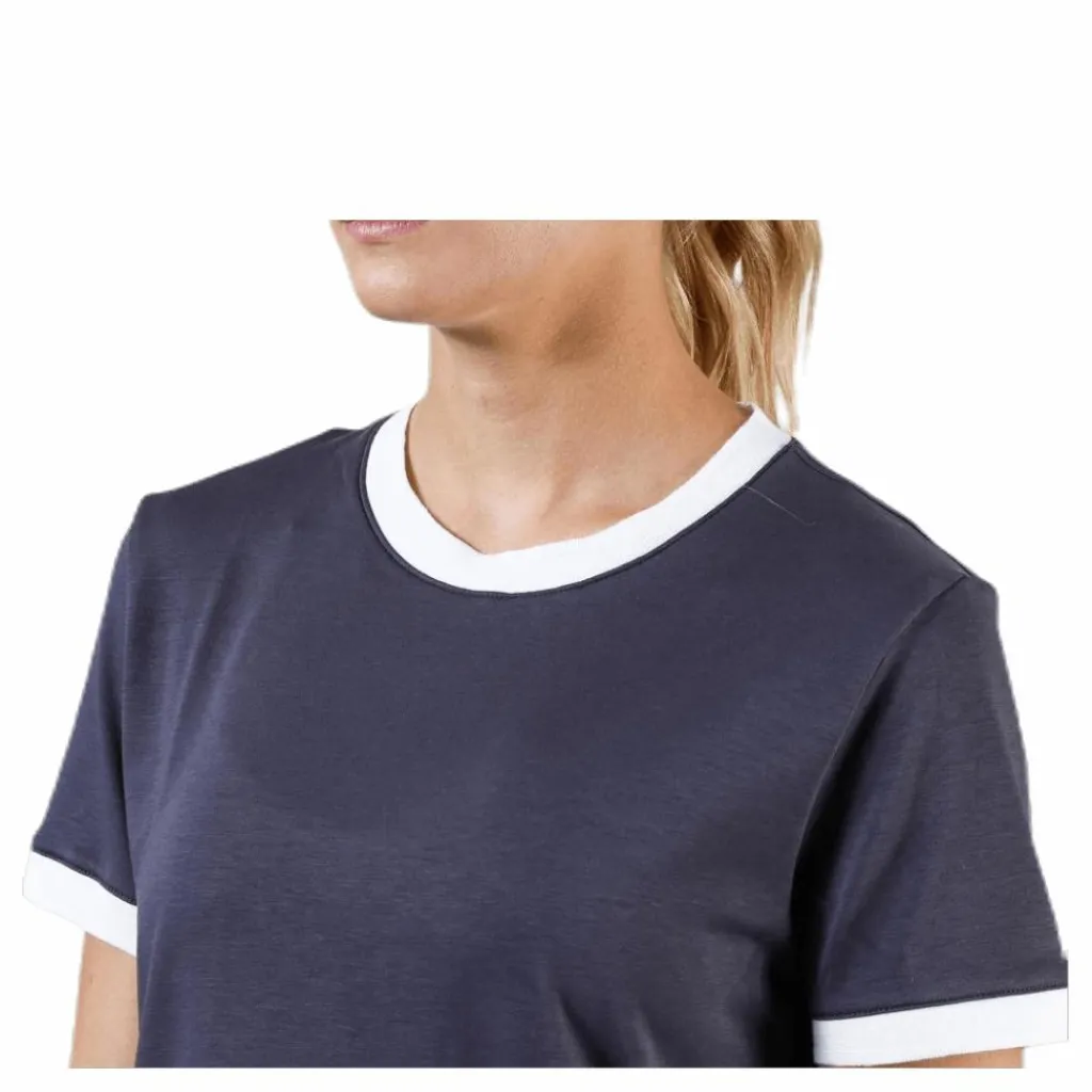 Nike Ringer Top SS Blue/White Blå Sale