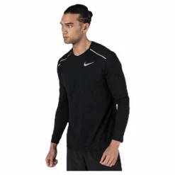 Nike Rise 365 LS Black/Silver Svart Clearance