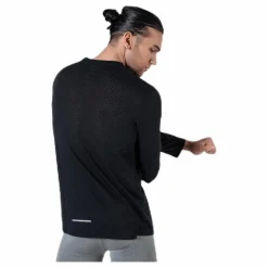 Nike Rise 365 LS Black/Silver Svart Clearance