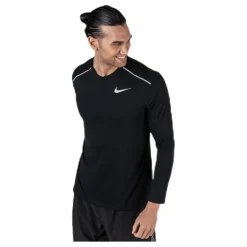 Nike Rise 365 LS Black/Silver Svart Clearance