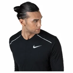 Nike Rise 365 LS Black/Silver Svart Clearance