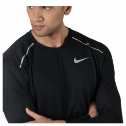 Nike Rise 365 LS Black/Silver Svart Clearance