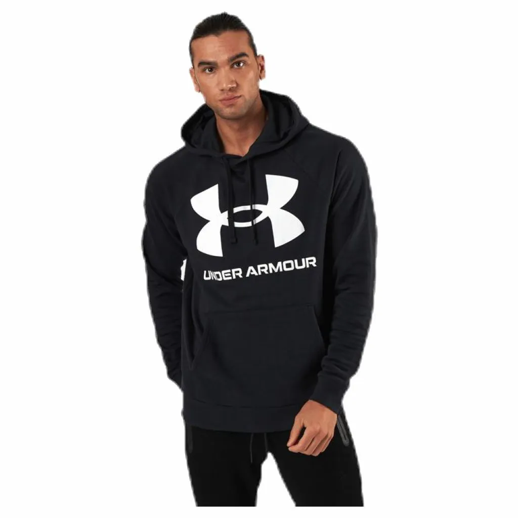 Under Armour Rival Fleece Big Logo HD Black Svart Best