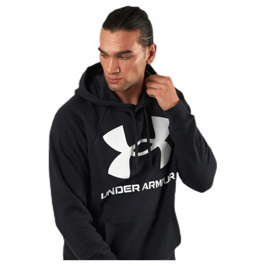 Under Armour Rival Fleece Big Logo HD Black Svart Best