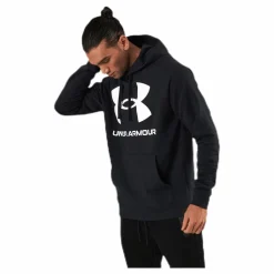 Under Armour Rival Fleece Big Logo HD Black Svart Best