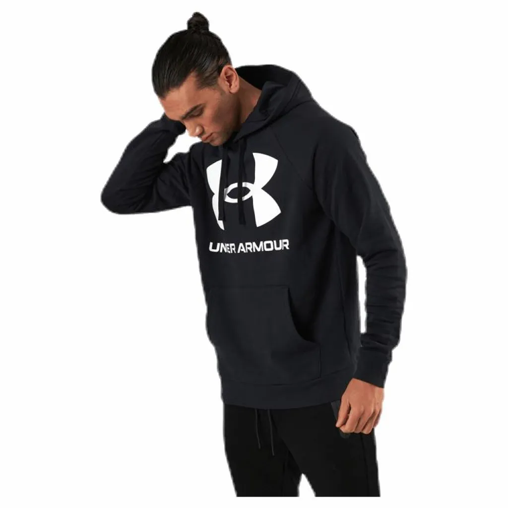 Under Armour Rival Fleece Big Logo HD Black Svart Best