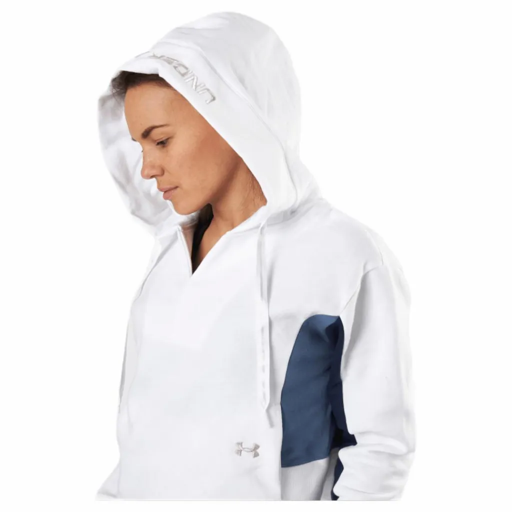 Under Armour Rival Fleece EMB Hoodie White Vit Best
