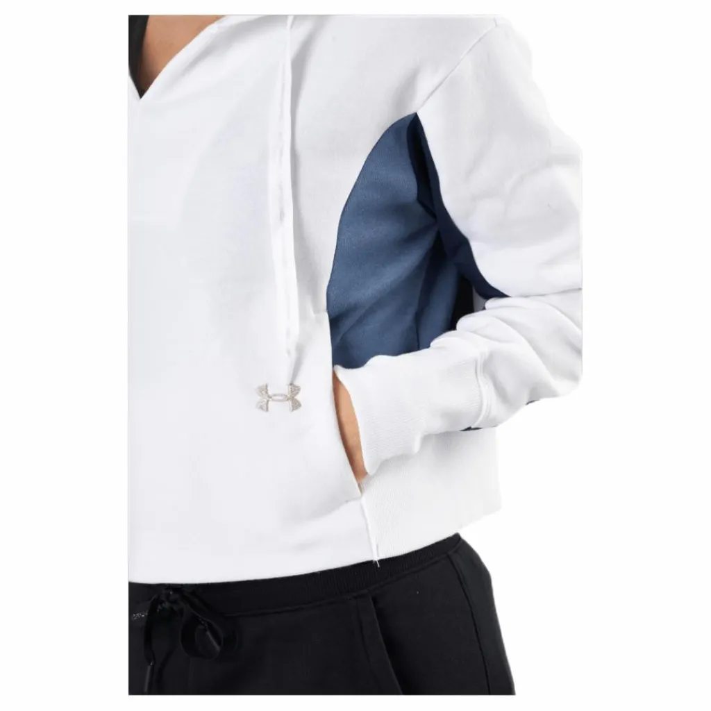 Under Armour Rival Fleece EMB Hoodie White Vit Best