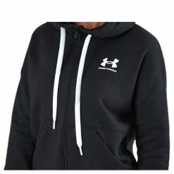 Under Armour Rival Fleece Fz Hoodie Black Svart Discount