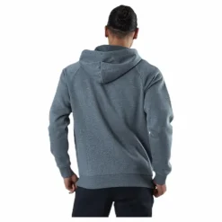Under Armour Rival Fleece Fz Hoodie Grey Grå New