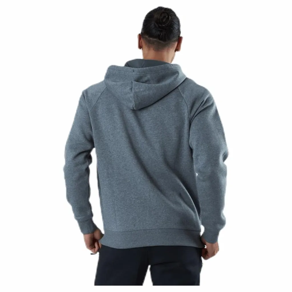 Under Armour Rival Fleece Fz Hoodie Grey Grå New