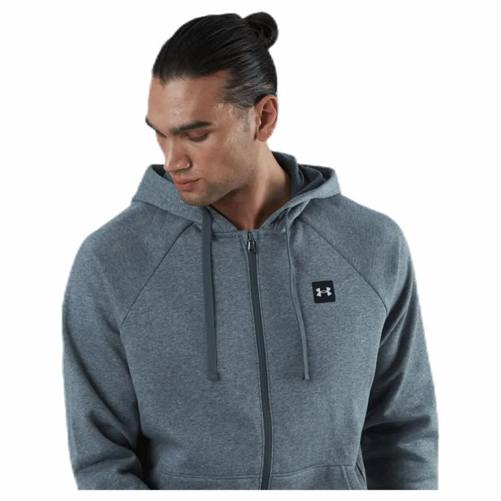 Under Armour Rival Fleece Fz Hoodie Grey Grå New