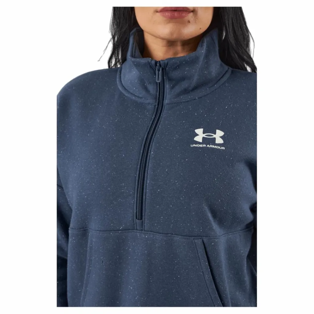 Under Armour Rival Fleece Hz Downpour Gray Blå Hot