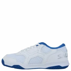 Salming Rival Jr White/supersonic Blå Hot