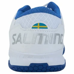 Salming Rival Jr White/supersonic Blå Hot