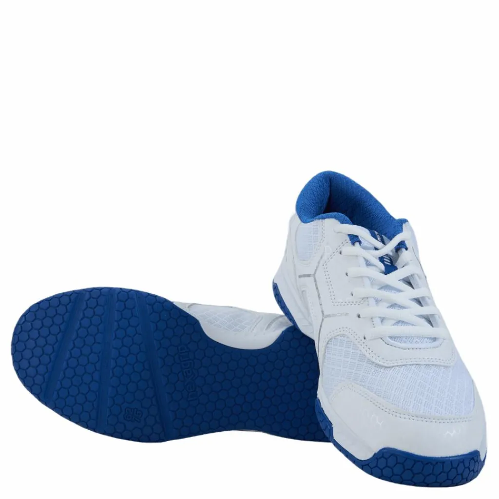 Salming Rival Jr White/supersonic Blå Hot