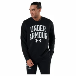 Under Armour Rival Terry Crew Black Svart Sale