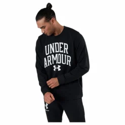 Under Armour Rival Terry Crew Black Svart Sale