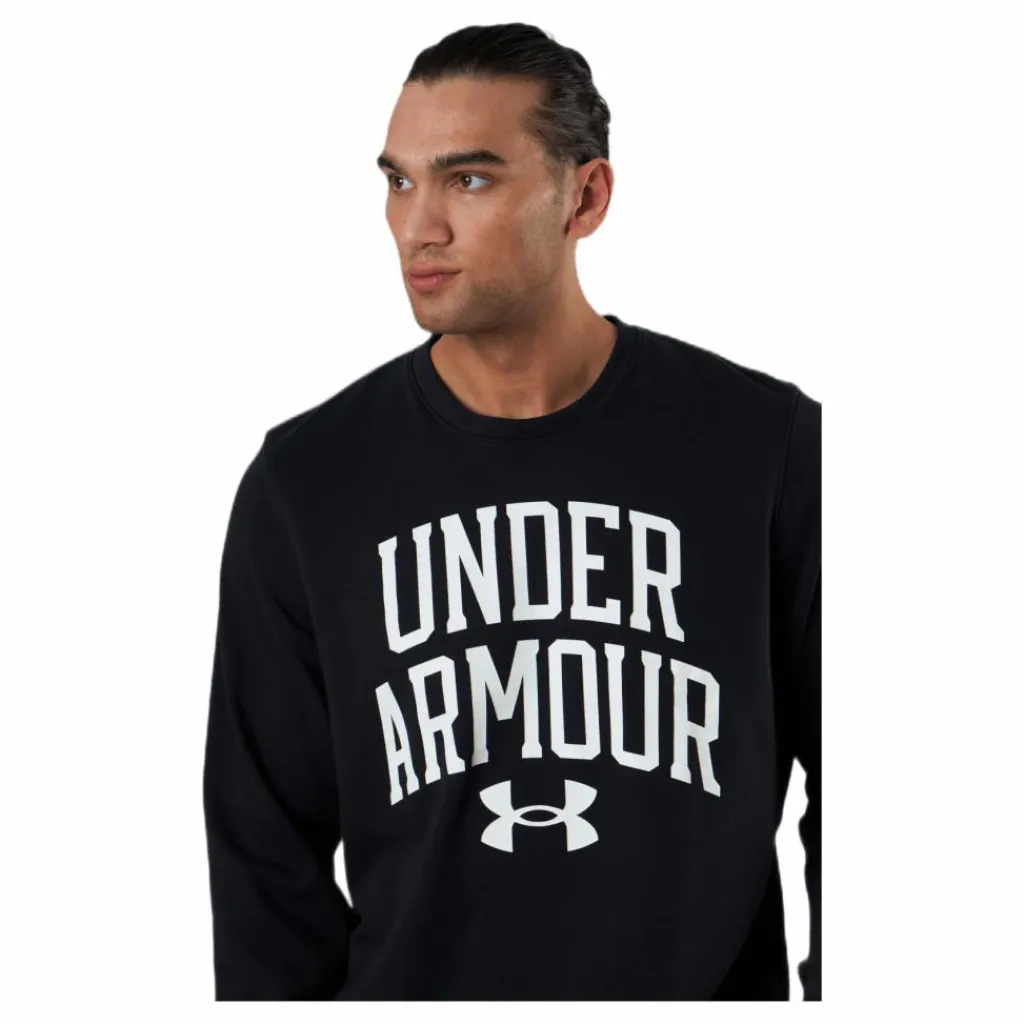 Under Armour Rival Terry Crew Black Svart Sale