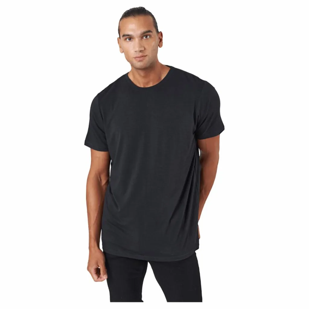 R-neck Tee Bamboo Black*Resteröds Clearance