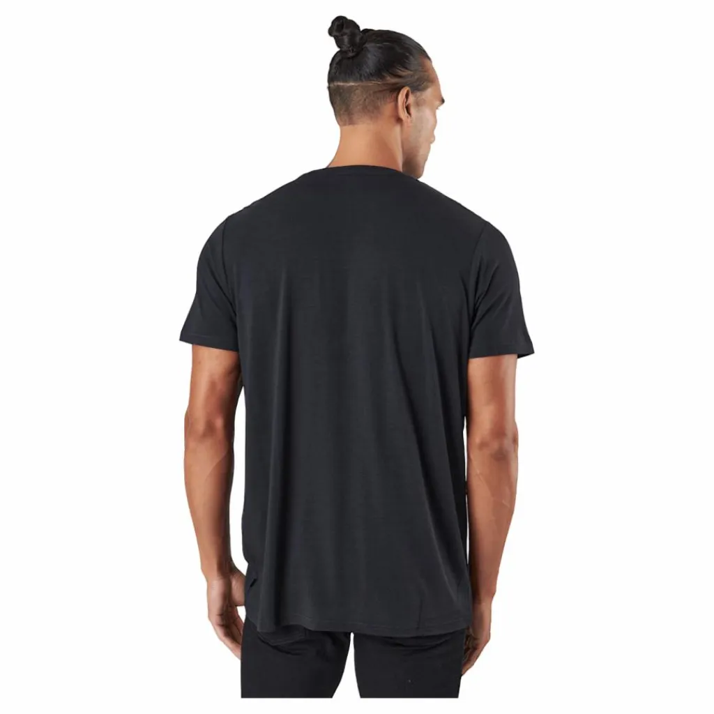 R-neck Tee Bamboo Black*Resteröds Clearance