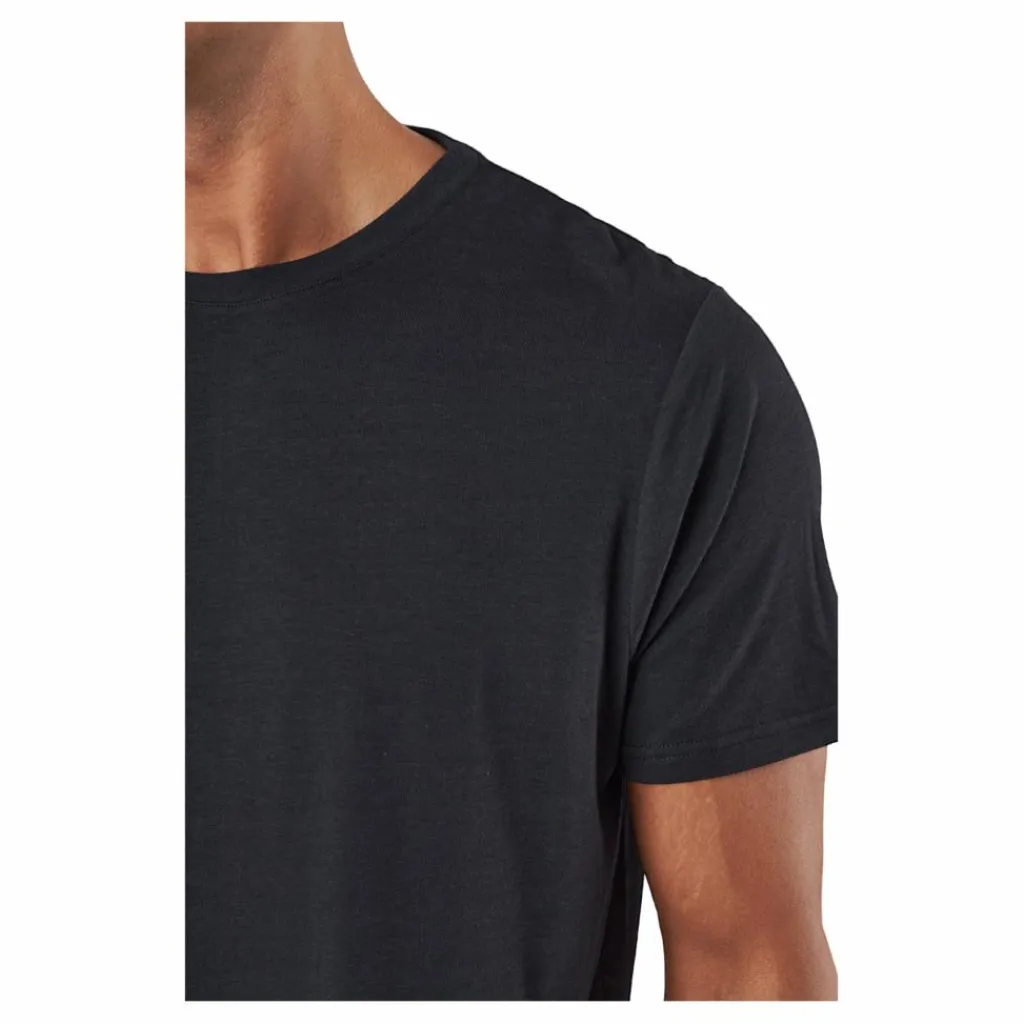 R-neck Tee Bamboo Black*Resteröds Clearance