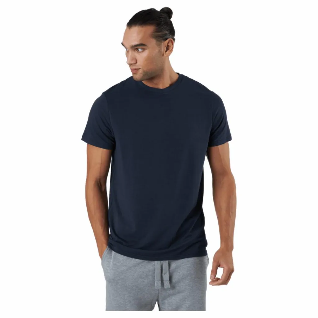 R-neck Tee Bamboo Navy*Resteröds Clearance