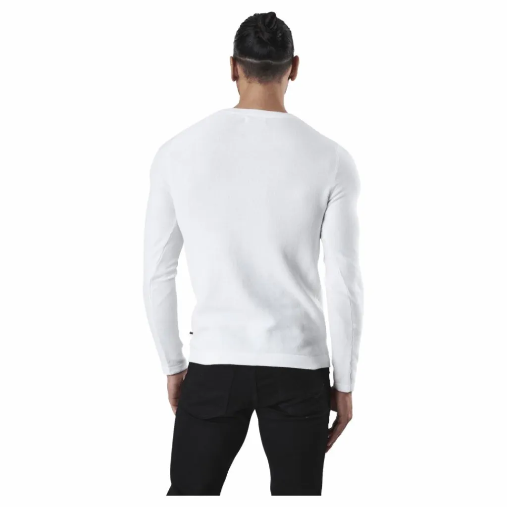 Jack & Jones Rob Knit Crew Neck White Vit Sale