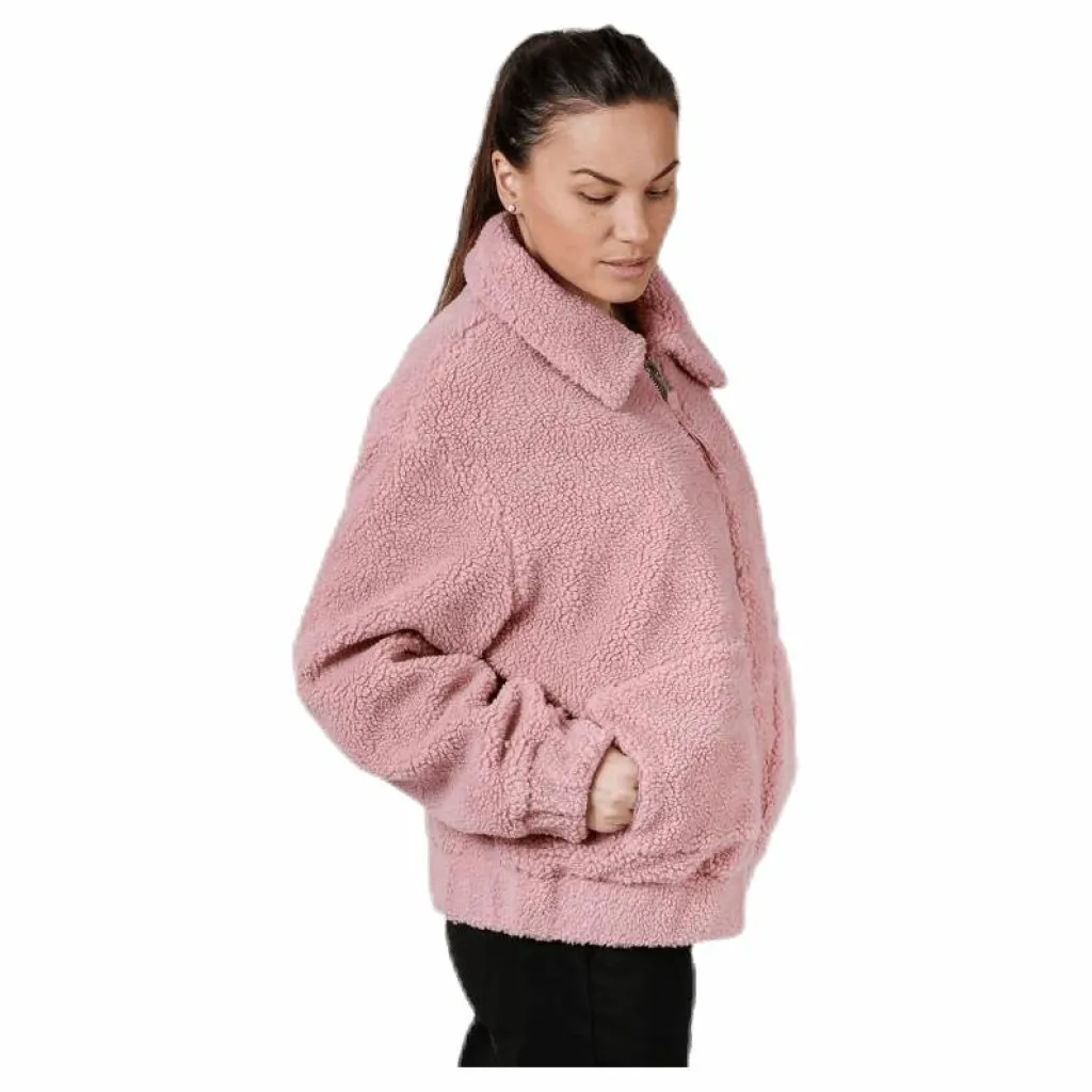 Rome Pile Jacket Pink*Svea Online
