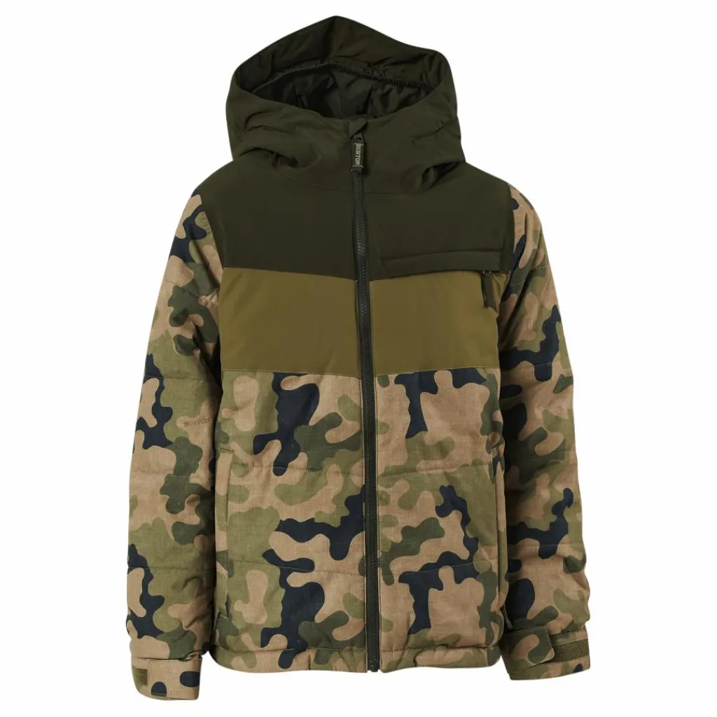 Burton Ropedrop Jacket - Boys' Forest Night /olive Flerfärgad Hot