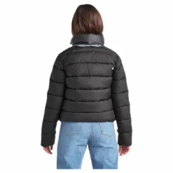 Didriksons Rose Girls Puff Jacket Black Svart