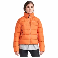 Didriksons Rose Girls Puff Jacket Orange Outlet