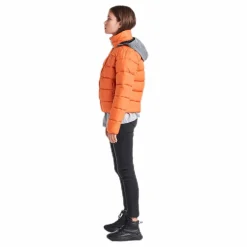 Didriksons Rose Girls Puff Jacket Orange Outlet