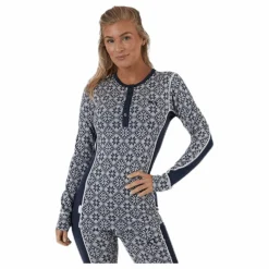 Kari Traa Rose Long Sleeve Shirt Blue Blå