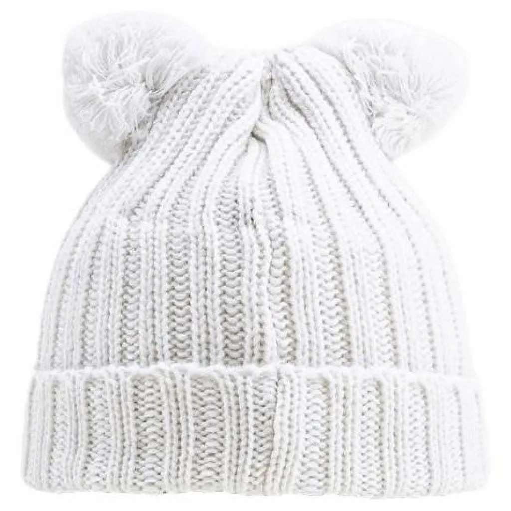 Lindberg Roxtuna Pompom Hat White Vit Hot