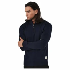 Jack & Jones Roy Knit High Neck Zip Navy Blazer Blå New