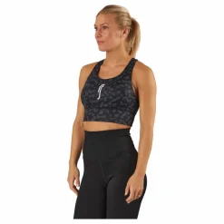 RS Sports Bra Leopard Svart New