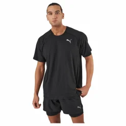 Run Cloudspun Ss Tee Black*Puma Hot