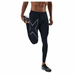 2XU Run Dash Compr Tights Black/Silver Svart och Silver Outlet