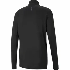 Run Favorite 1/4 Zip M Black*Puma Hot