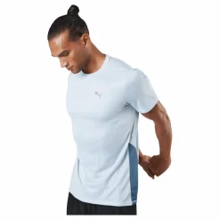 Puma Run Favorite Ss Tee Platinum Grey-sky Evening Blå Sale