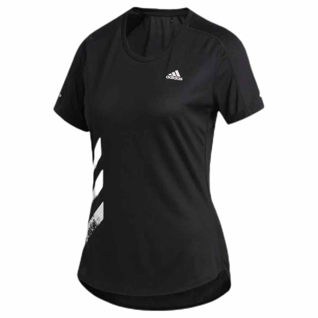 adidas Run It Tee 3S Black Svart Sale