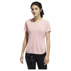 adidas Run It Tee 3S Pink Rosa Sale