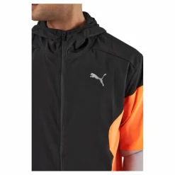 Puma Run Lightweight Jacket Black-ultra Orange
